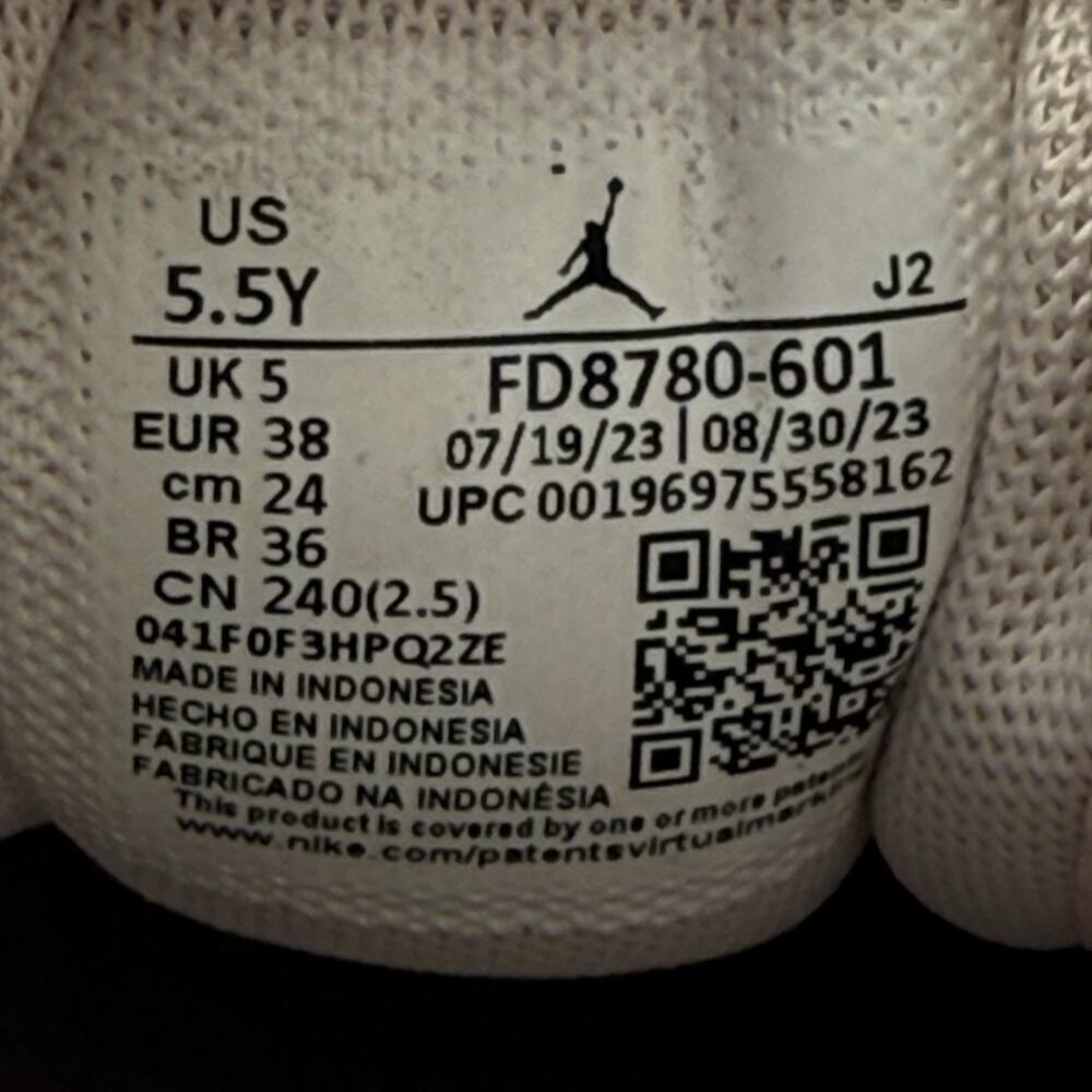 NIKE AIR JORDAN 1 MID YOUTH SIZE 5.5 M PINK WASH SNEAKERS FD8780-601 - Picture 9 of 9